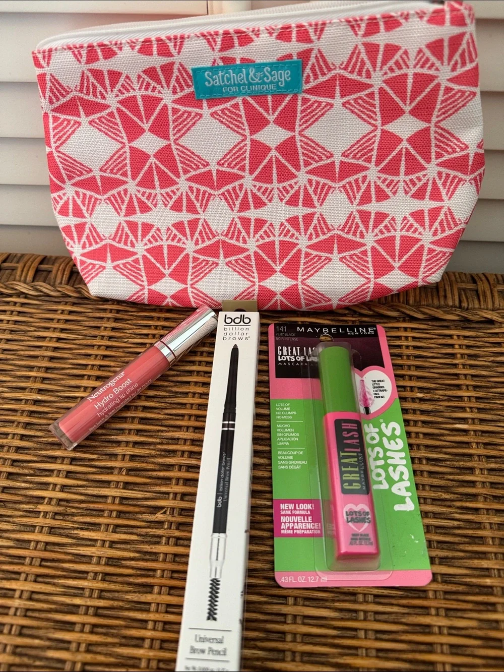 Satchel & Sage for Clinique Stuffed Cosmetic Pouch
